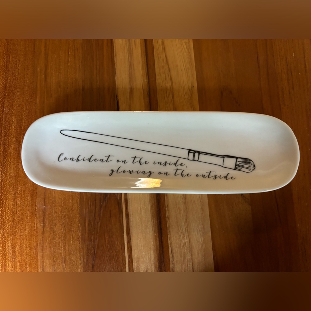 Ceramic Makeup Brush Tray Holder new!